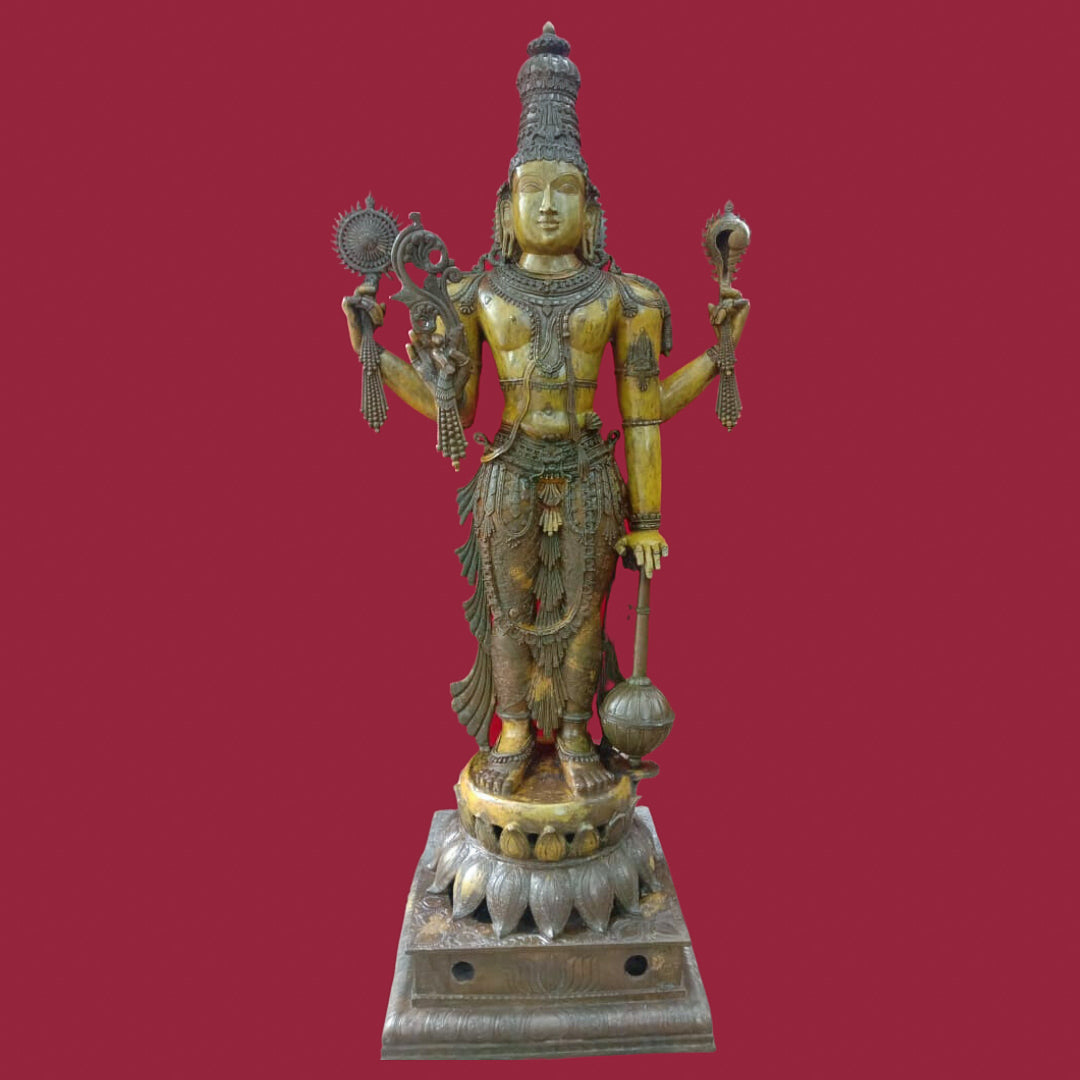 Bronze Anantasayanam Sculpture (BV007)