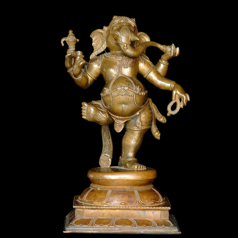 Bronze Dancing Ganesha Sculpture (BG002)