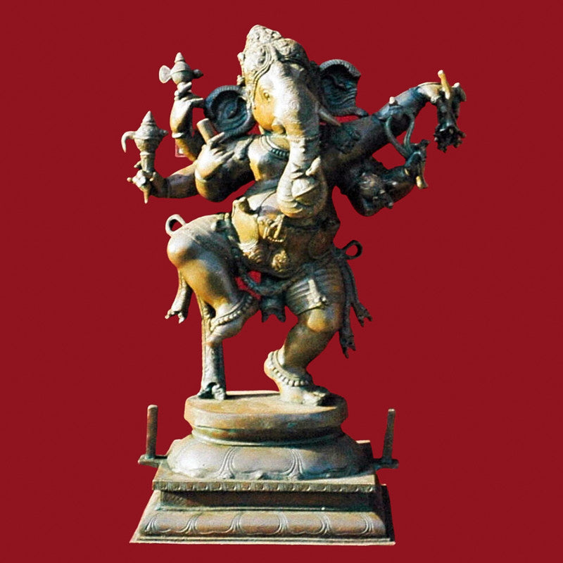Bronze Dancing Ganesha Sculpture (BG008)