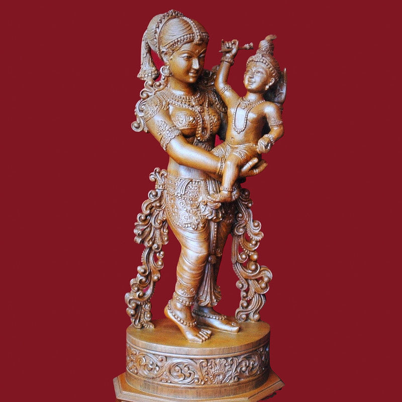 Krishna & Yashoda Sculpture (WK006)