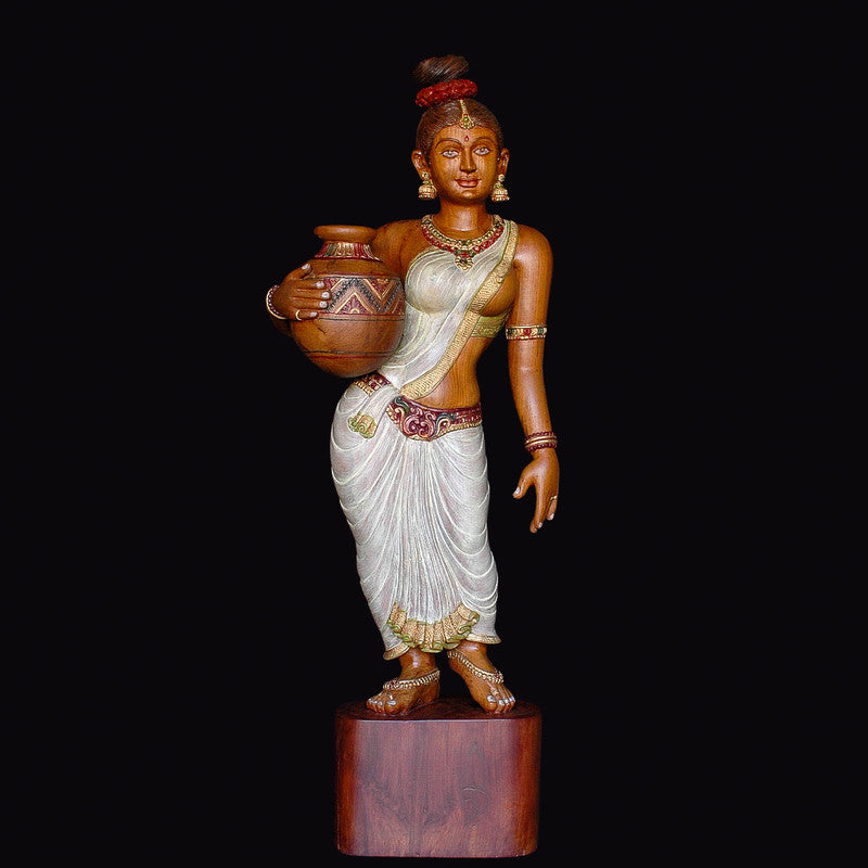 Lady with Pot Sculpture (WP001)
