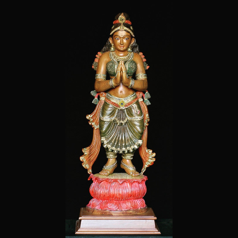 Lady in Namasthe Pose Sculpture (WP003)