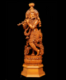 Wood Krishna Sculpture (WK001)