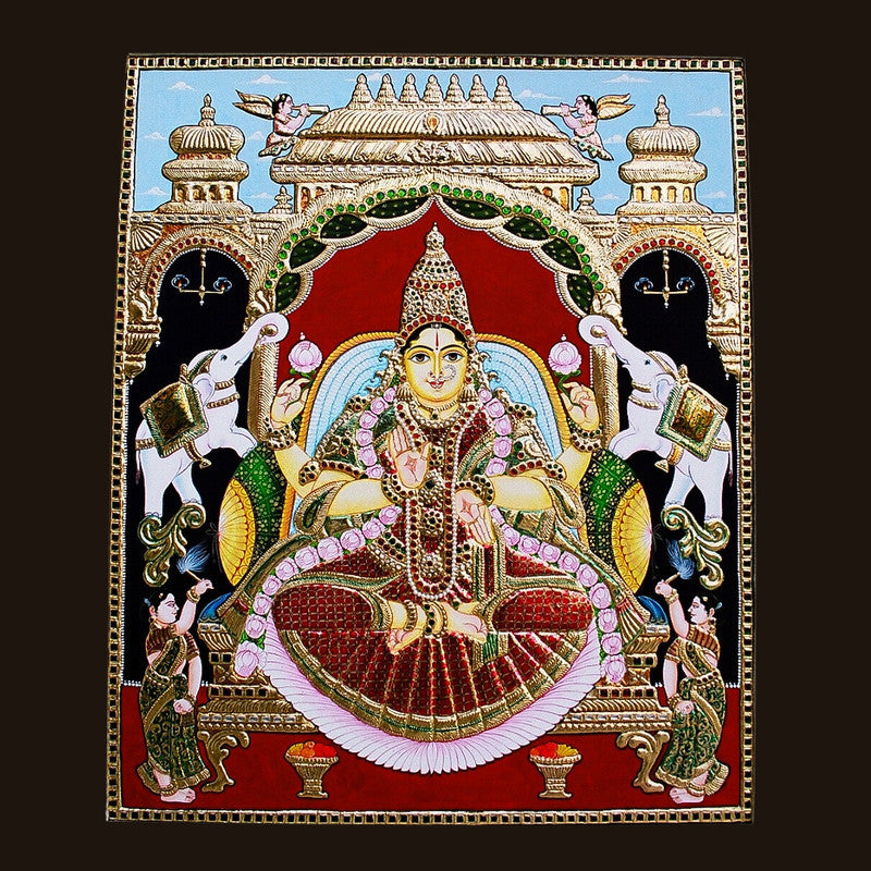 Tanjore Painting of Gajalakshmi (WD004)